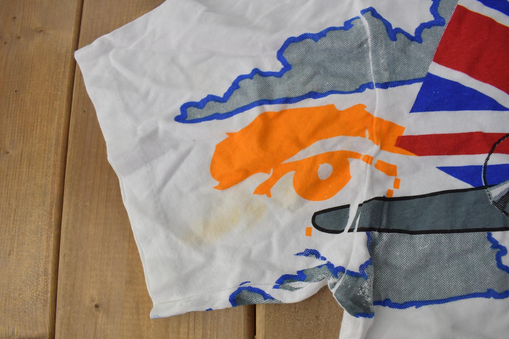 Vintage 1995 The Who Tommy Pinball Wizard AOP Graphic Single Stitch Band Tee Made in Canada