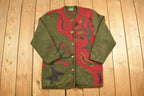 Vintage 1980s Geiger Collar Knit Cardigan Sweater