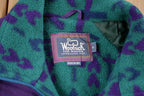 Vintage 1990s Woolrich Aztec Fleece Windbreaker Jacket