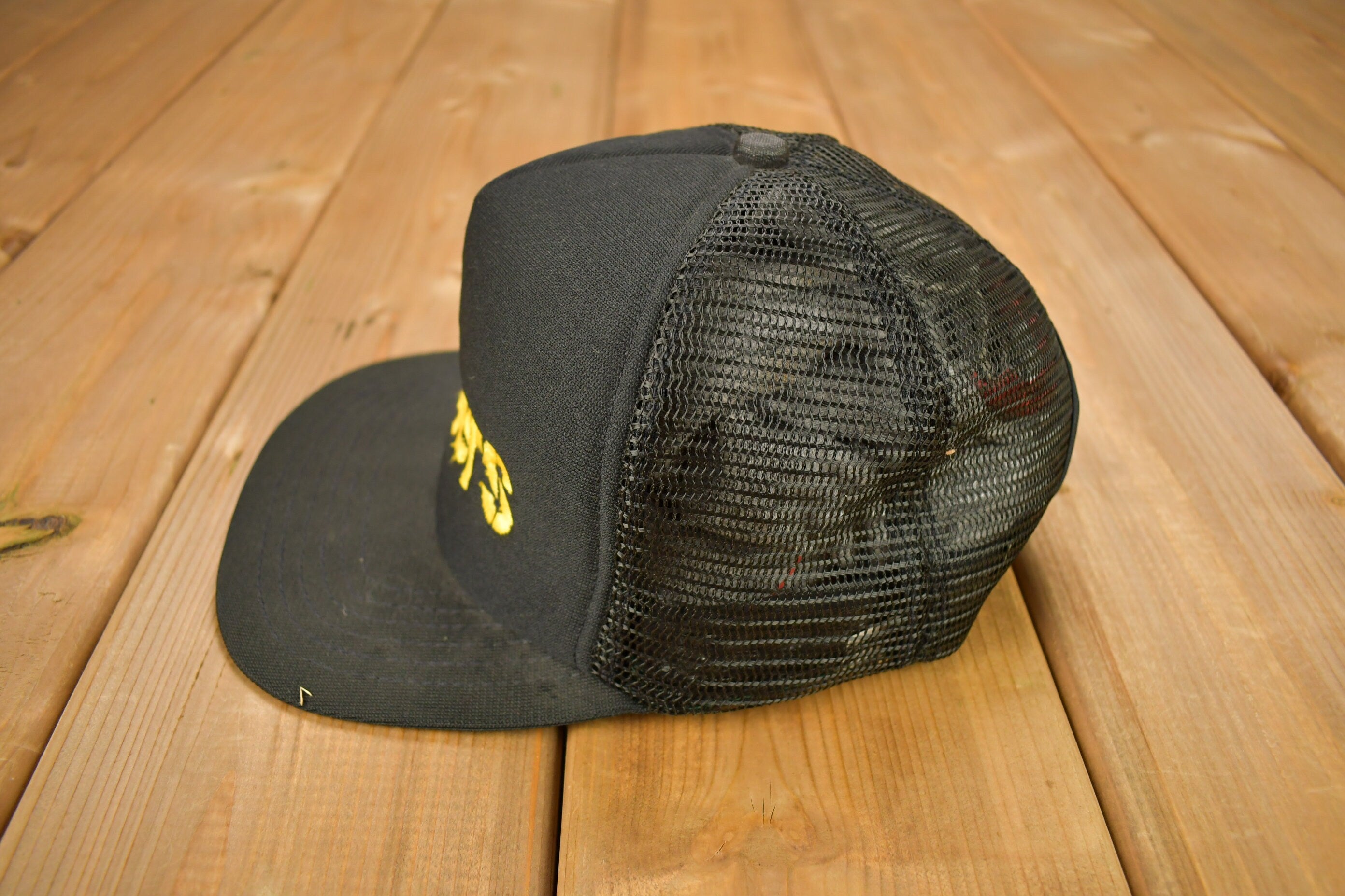 Vintage 1990s Pittsburgh Steelers NFL New Era Snap Back Trucker Hat