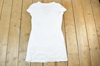 Women Vintage Vigoss Y2K Lace T-Shirt / Vigoss Grunge Skull Print / Contrast Stitch / Internet Famous Clothing / Over Dyed