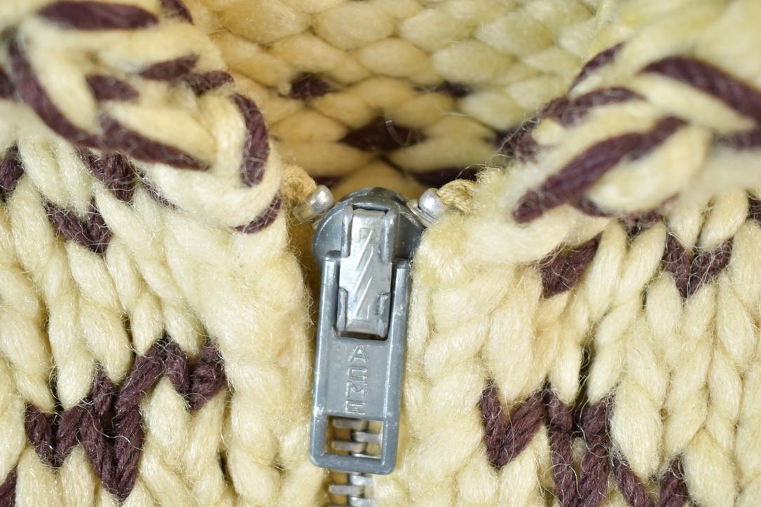 Vintage 1950s Hudson's Bay Point Coat Wool Knit