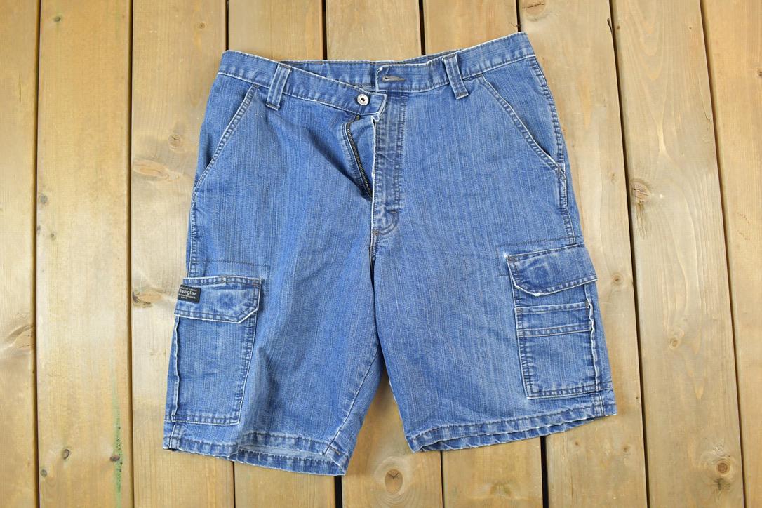 Vintage 1990s Wrangler Cargo Jean Shorts