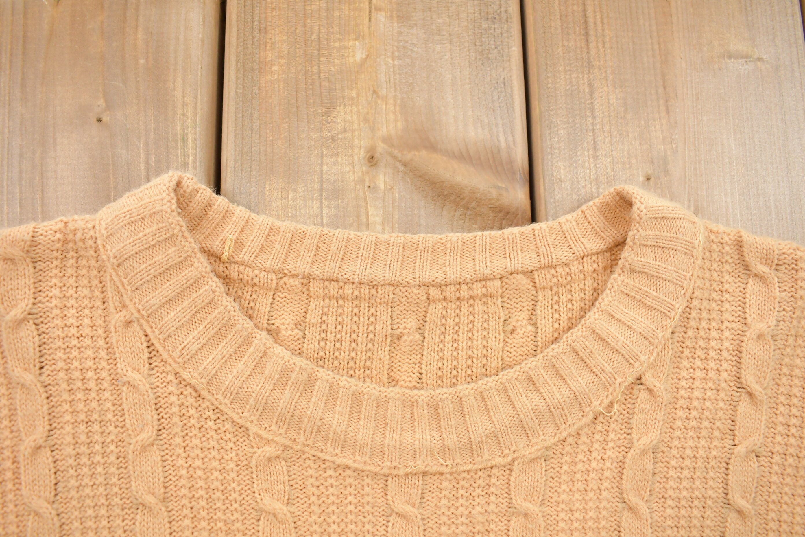 Vintage 1990s Cable Knit Crewneck Sweater