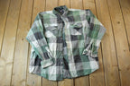 Vintage 1990s Dickies Plaid Thick Button Up Shirt