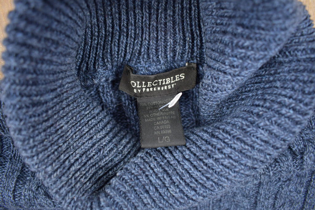 Vintage 1990s Collectibles By Parkhurst Cable Knit Turtleneck Sweater