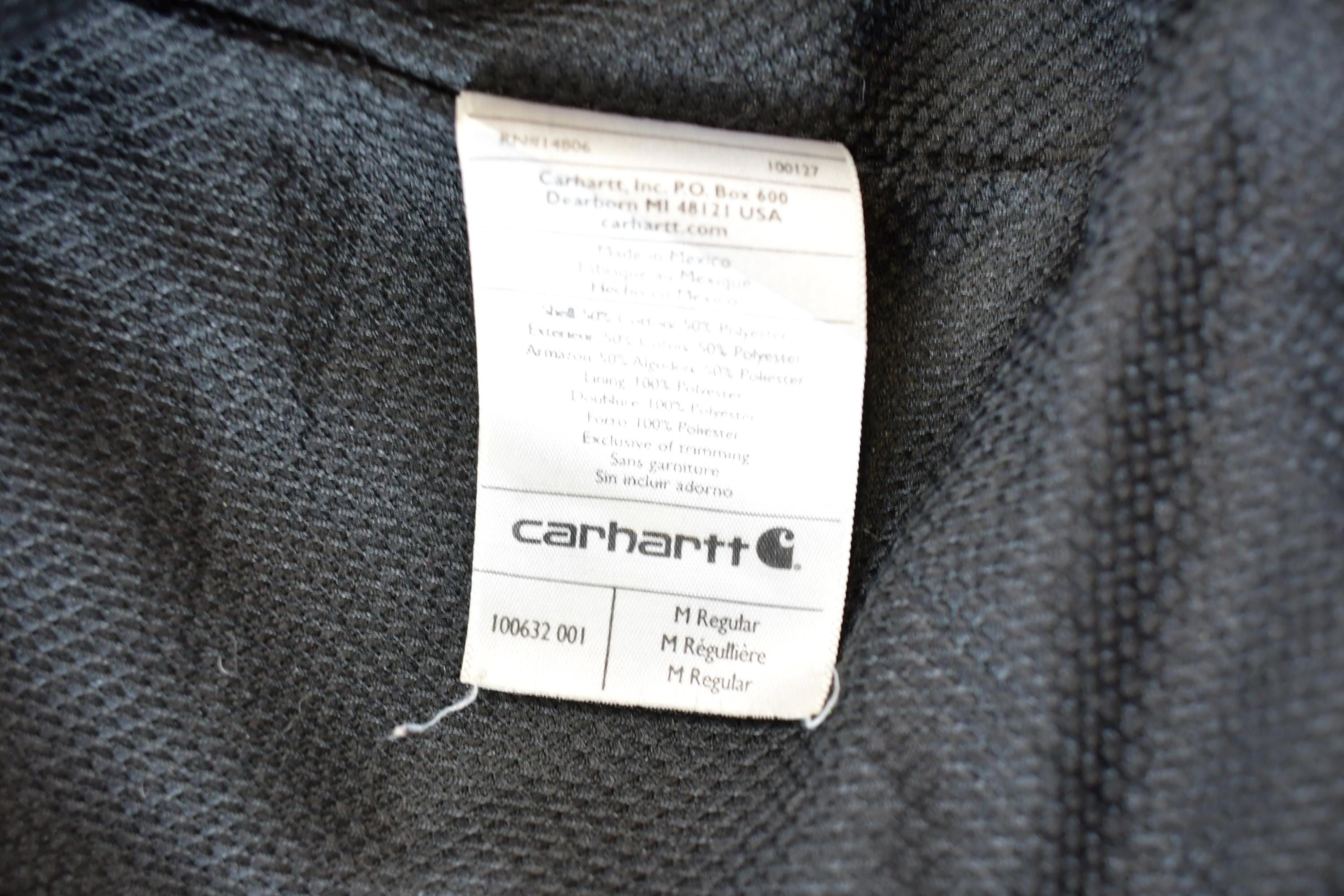 Vintage Y2K Carhartt Thermal Lined Heavy Weight Rain Defender Zip Up Hoodie