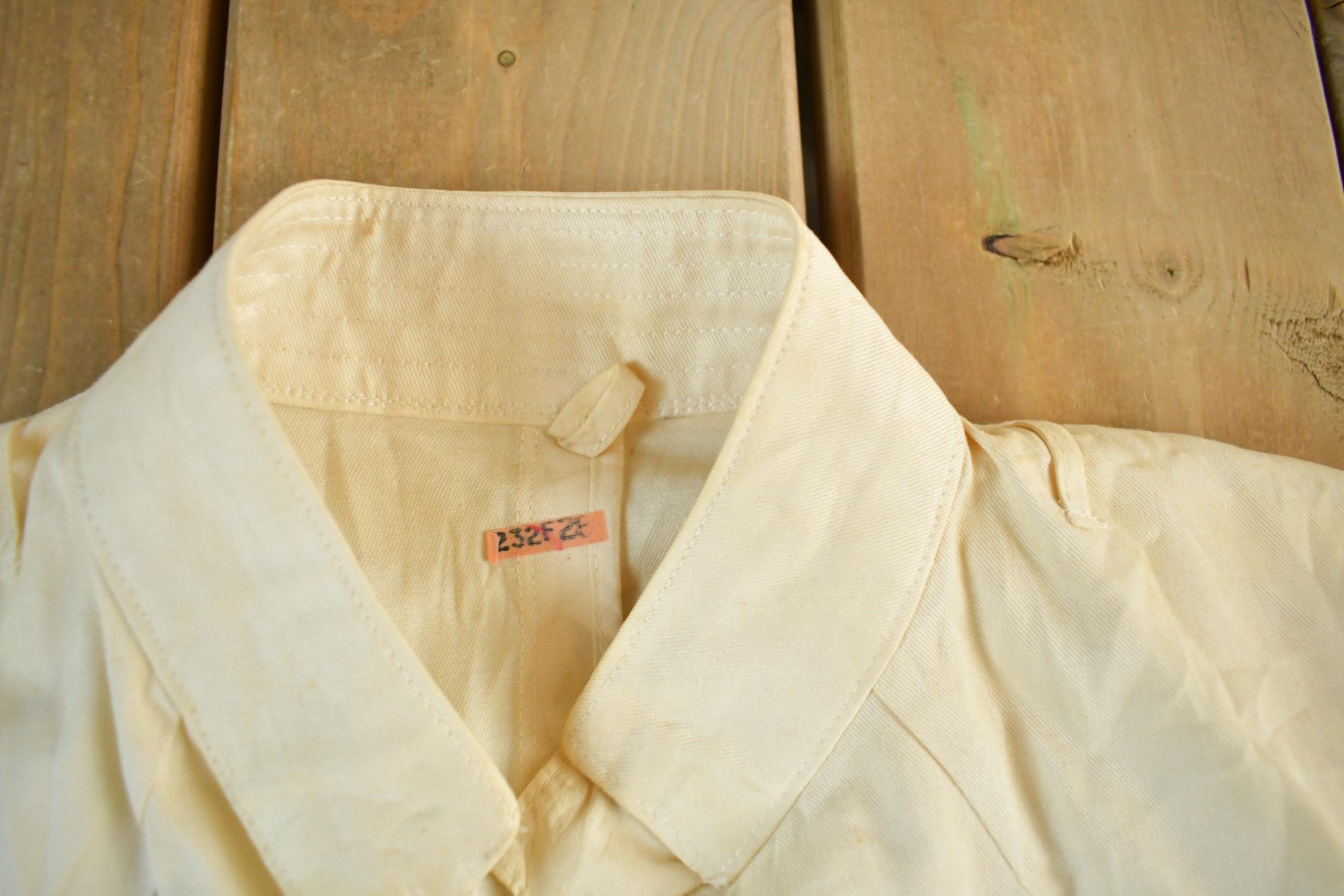 Vintage 1940s Navy Coast Guard Novakoff Uniform Shirt Men's Medium