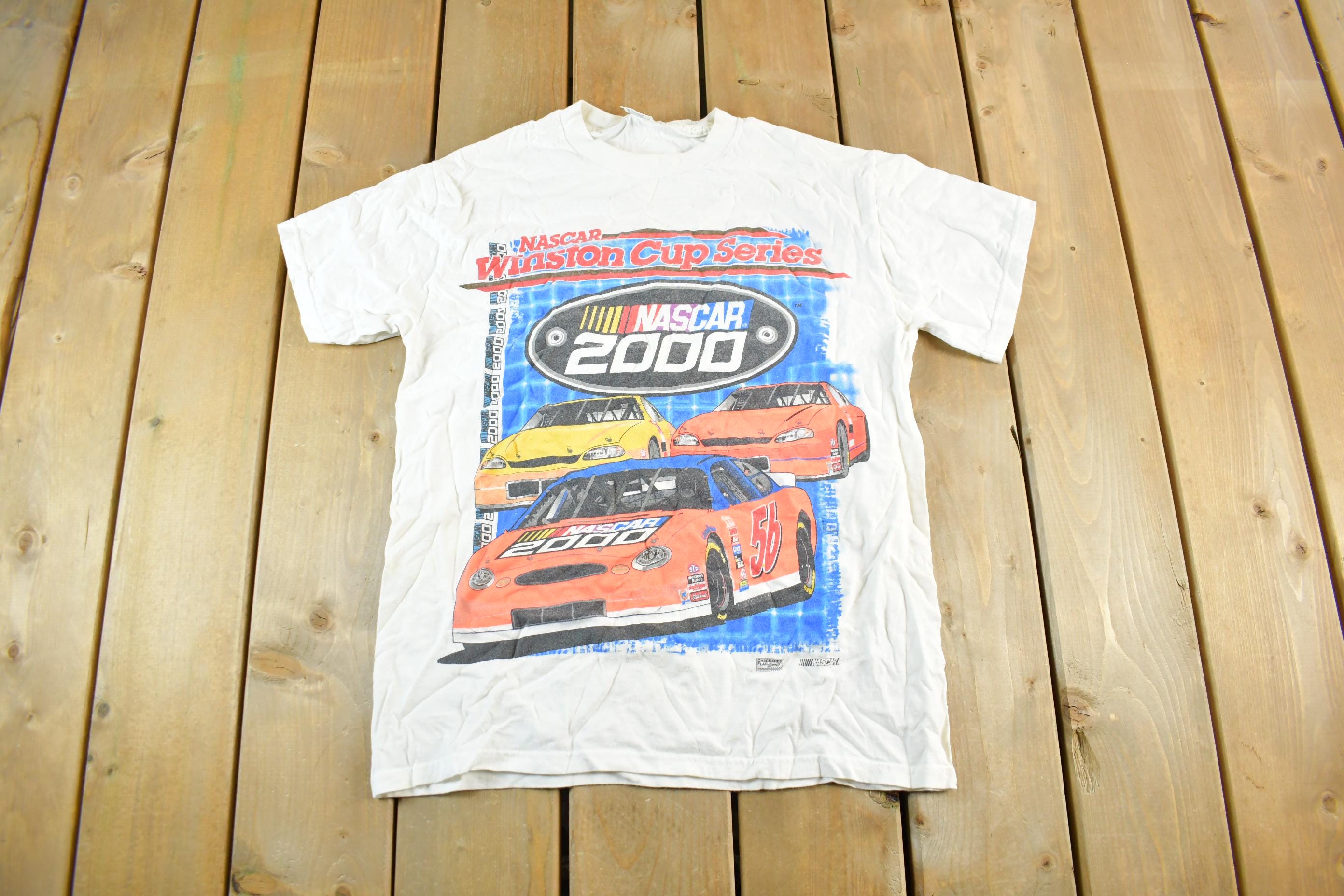 Vintage Y2K NASCAR Winston Cup Tour Racing Graphic T-Shirt Men's Medium