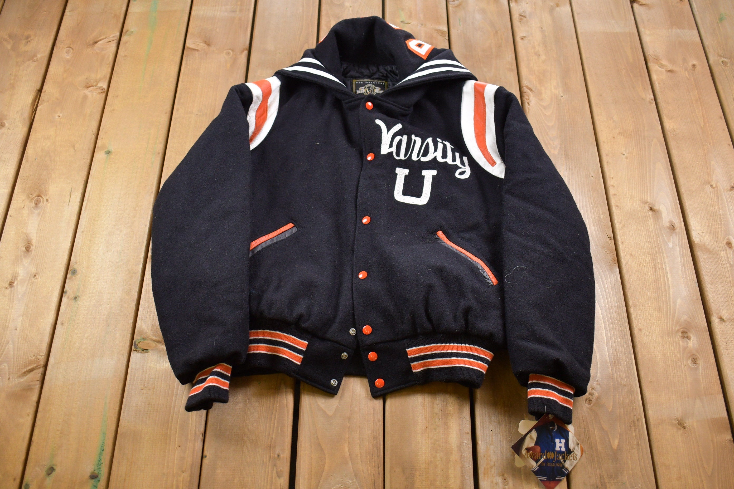 Vintage 1990s Hartwell Deadstock Rams Varsity Wool Jacket
