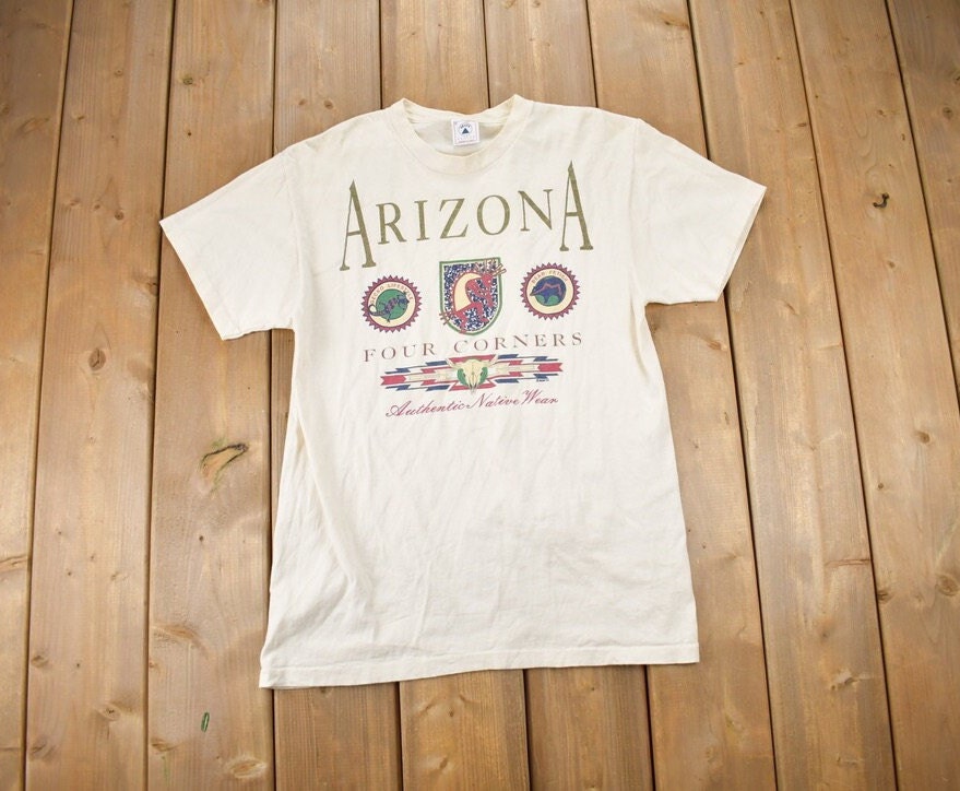 Vintage 1990s Arizona Four Corners Souvenir T Shirt Streetwear Made In USA