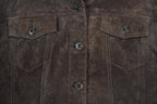 Vintage 1990s Danier Suede Trucker Jacket