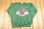 Vintage 1990s Labrador Retriever Souvenir Crewneck Sweatshirt Mens L / 90s Crewneck / Travel Vacation Sweater / Streetwear