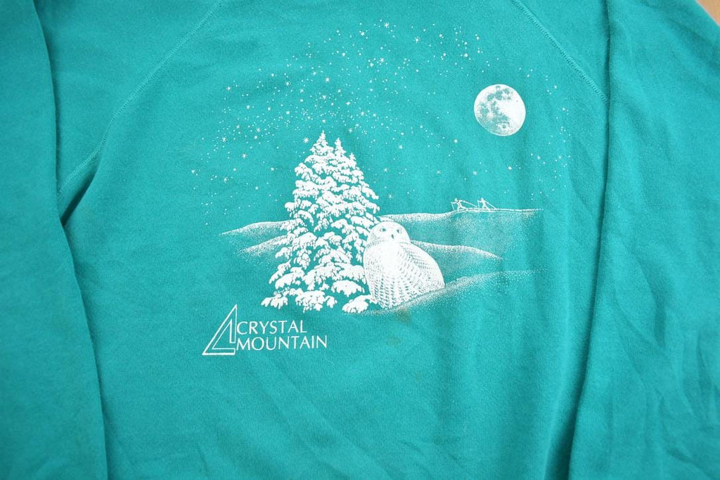 Vintage 1990s Crystal Mountain Crewneck Sweatshirt Made In USA