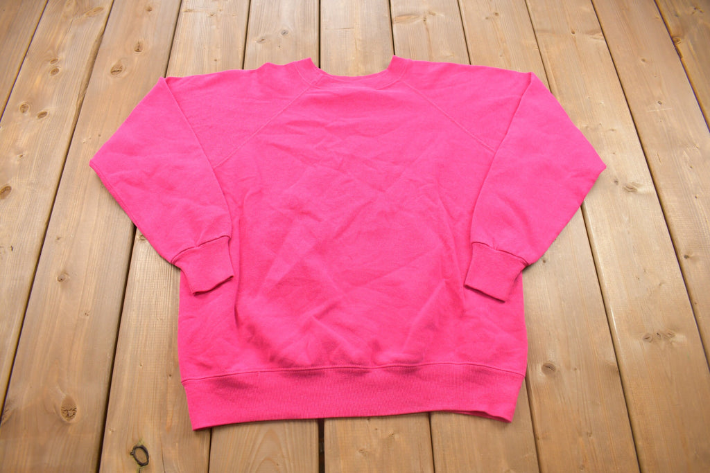Vintage 1980s Hanes Blank Raglan Crewneck Sweatshirt