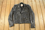 Vintage 1990s Body Equip. Leather Biker Jacket Men's Medium