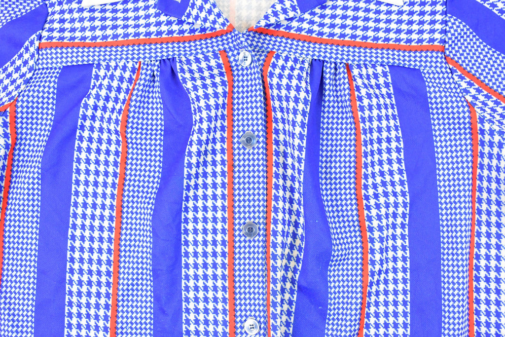 Vintage 1970s Andea New York Abstract Button Up Shirt Women's XL