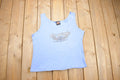 Vintage 1990 Blue Harley Davidson Womens Tank Top