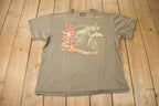 Vintage 1990s Robinson Harley Davidson Wheatley Ontario Single Stitch Graphic T-Shirt Made In Canada