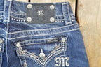 Vintage Y2K Deadstock Miss Me Bedazzled Low Rise Jeans Size 26x31