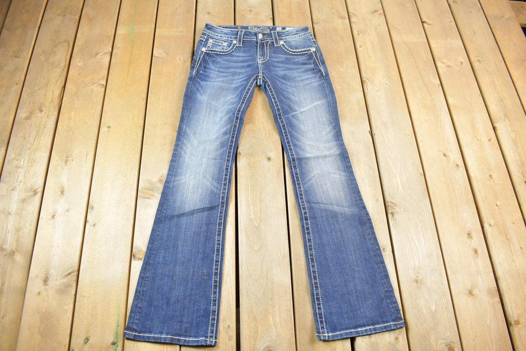 Vintage Y2K Miss Me Bedazzled Low Rise Jeans Size 26x32