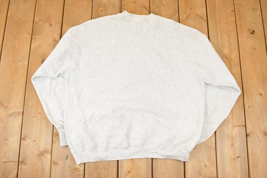 Vintage 1990s St Thomas Virgin Islands Cartoon Map Graphic Print Crewneck Sweatshirt Mens XL