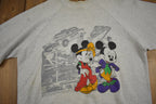 Vintage 1980s Mickey & Minnie Mouse Graphic Raglan Sweatshirt New York City