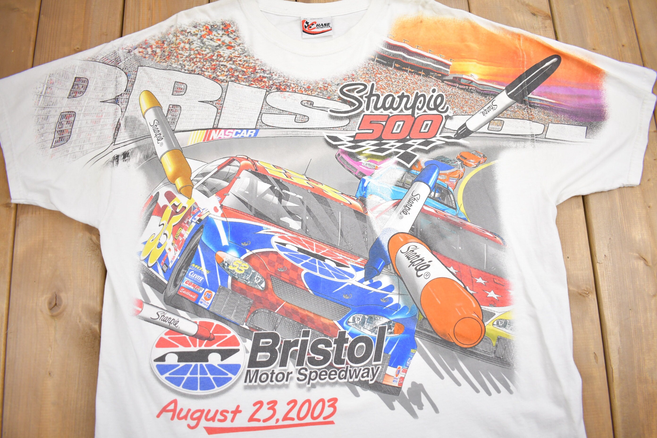 Vintage 2003 NASCAR Sharpie 500 Racing T-Shirt