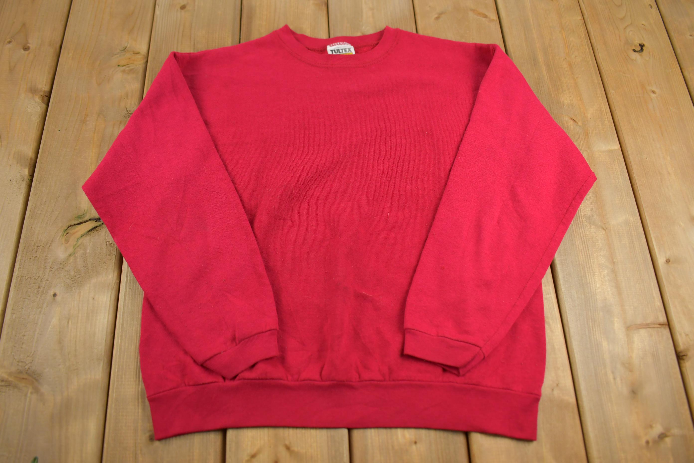 Vintage 1990s Tultex Blank Crewneck Sweatshirt Made In USA
