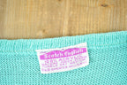 Vintage 1970s Scotch English Chunky Cable Knit T-Shirt Womens S