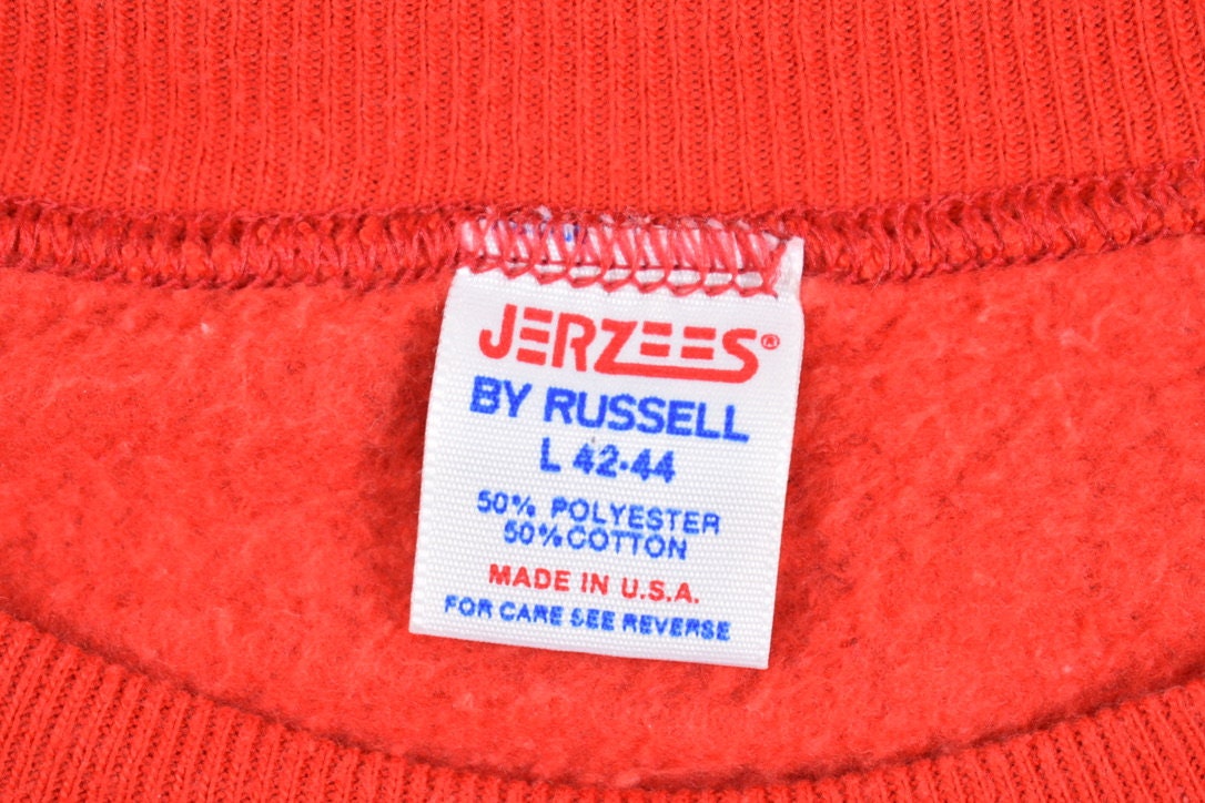 Vintage 1980s Funny Fisherman Graphic Crewneck Sweater