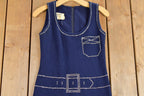 Vintage 1960s Tromp L'oeil Mr Mort Dress