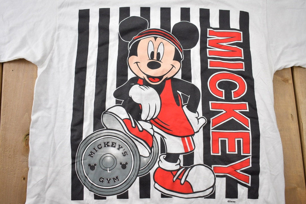 Vintage 1990s Mickey Unlimted Mickey Mouse Gym Graphic T-Shirt