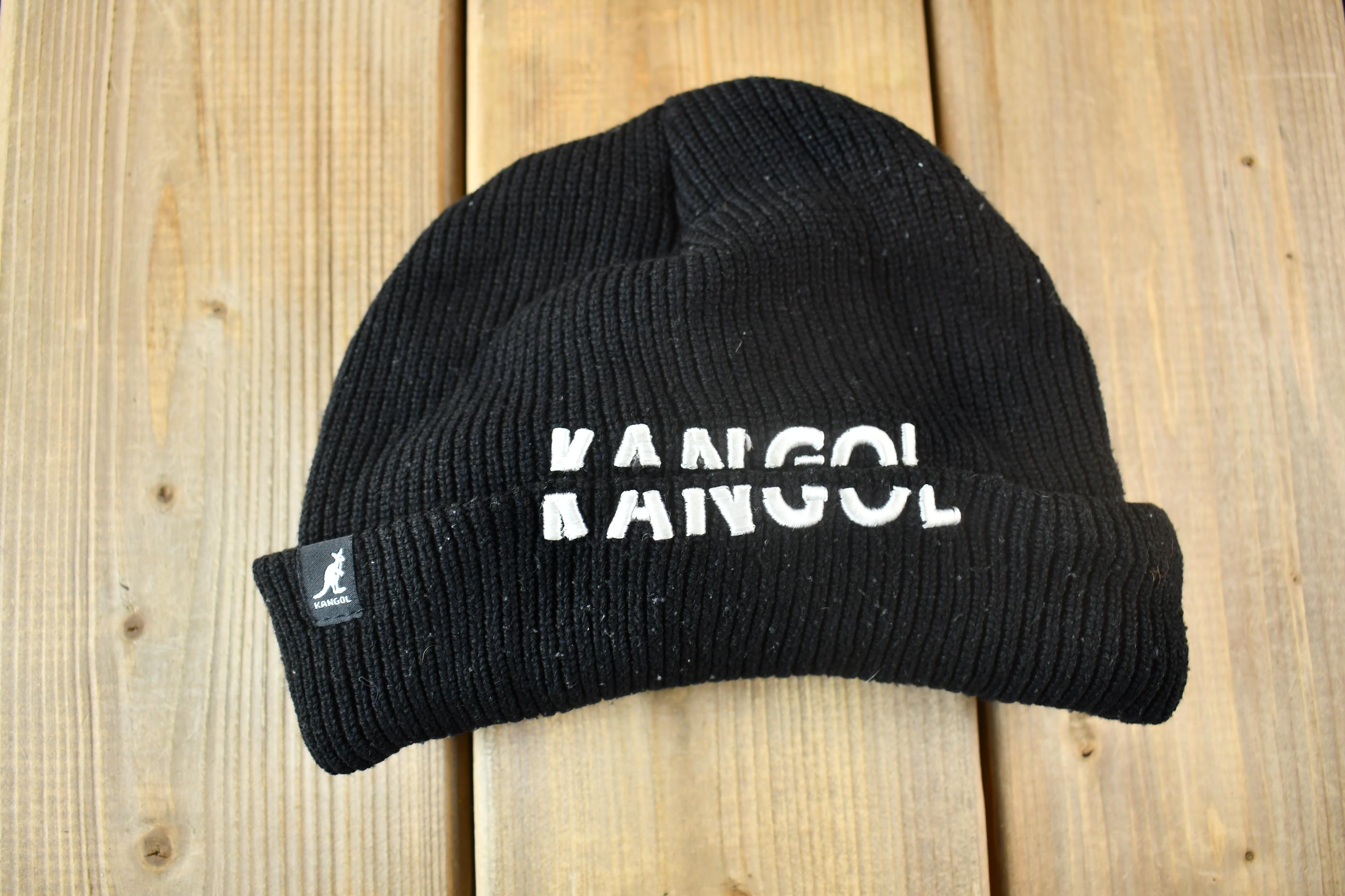 Vintage 1990s Kangol Sliced Peak Beanie Hat One Size