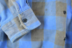 Vintage 1990's Dickies Plaid Button Up Western Shirt Made In USA