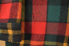 Vintage 1960s Red Plaid True Vintage Flannel Shirt Jacket Men's XL /