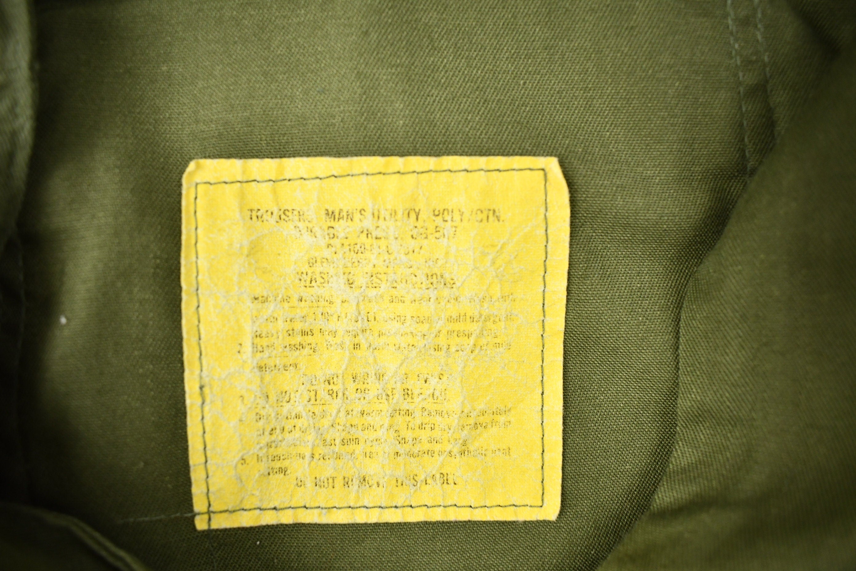 Vintage 1981 Military OG 507 Army Pants Size 30 x 30