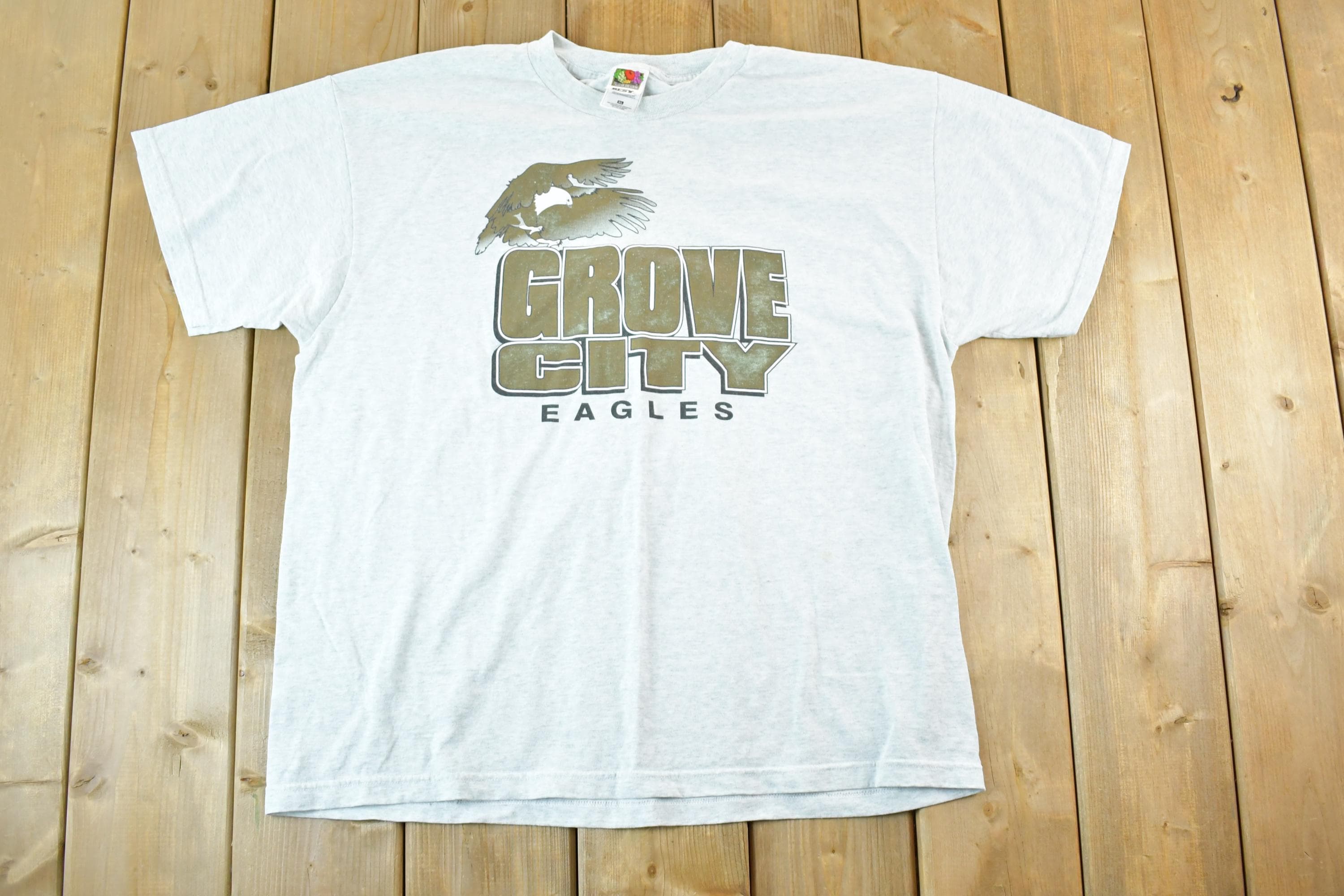 Vintage 1990s Grove City Eagles Collegiate Souvenir T-Shirt Mens XL
