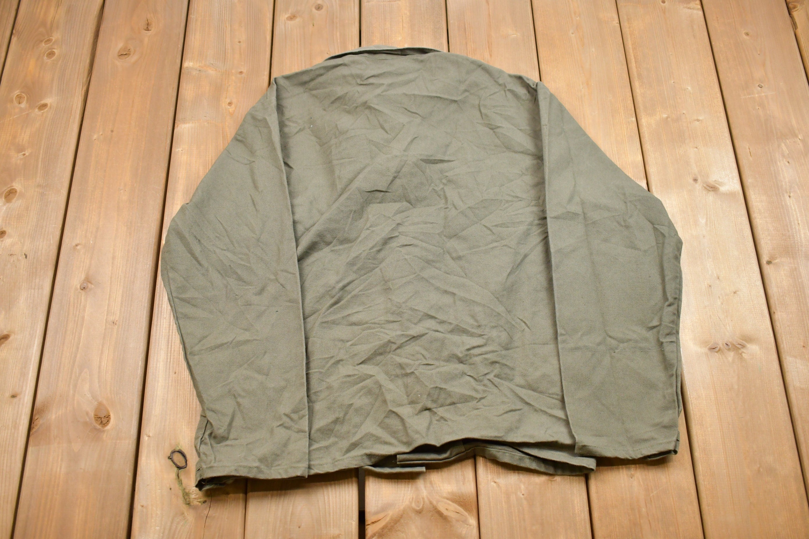 Vintage 1990s Army Button Up Shirt
