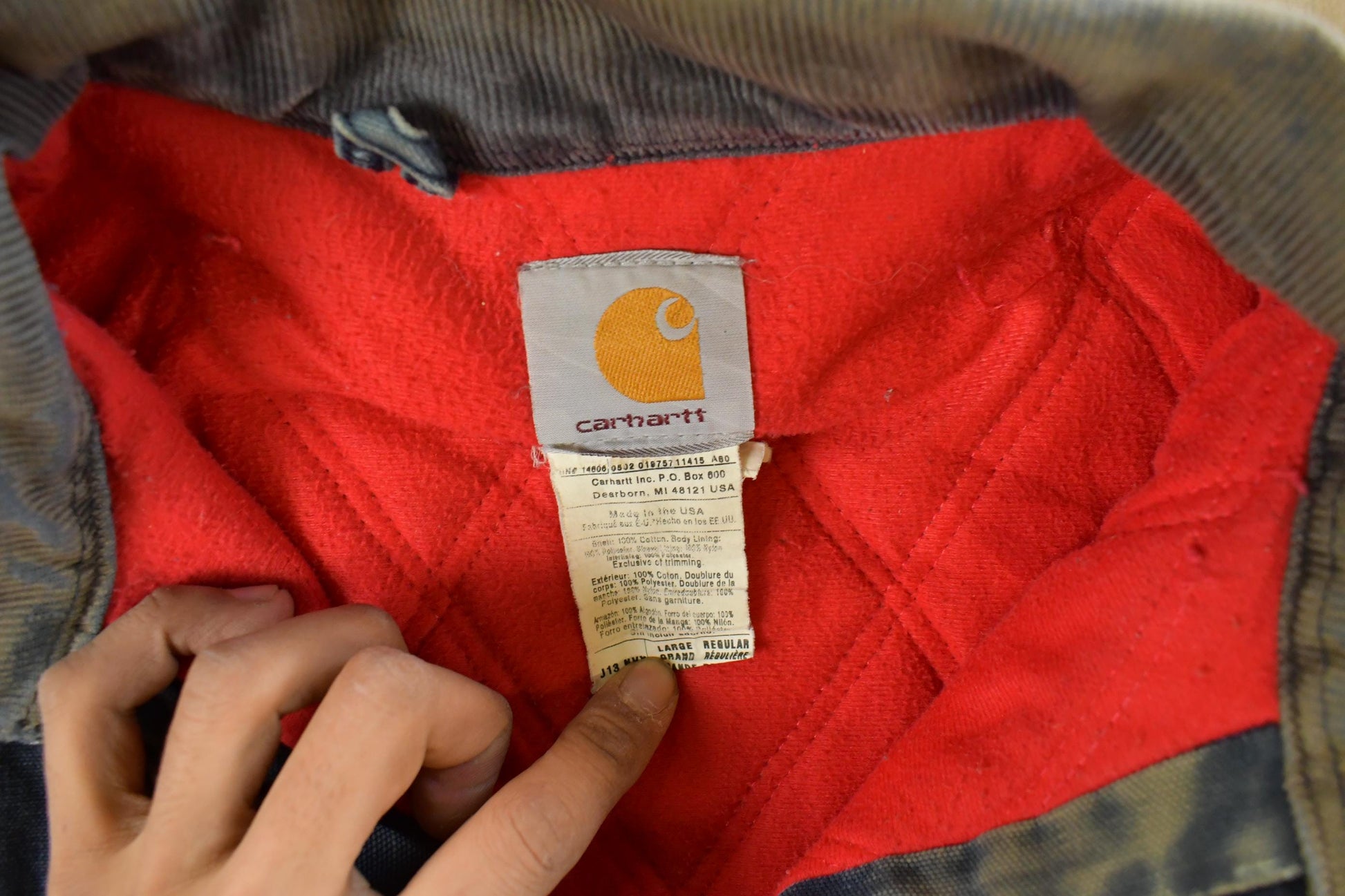 Vintage 1990s Carhartt Santa Fe Canvas Jacket Men's Large