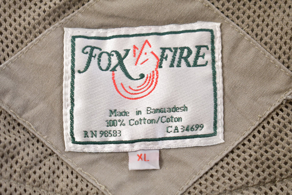 Vintage 1990s Fox Fire Cargo Vest