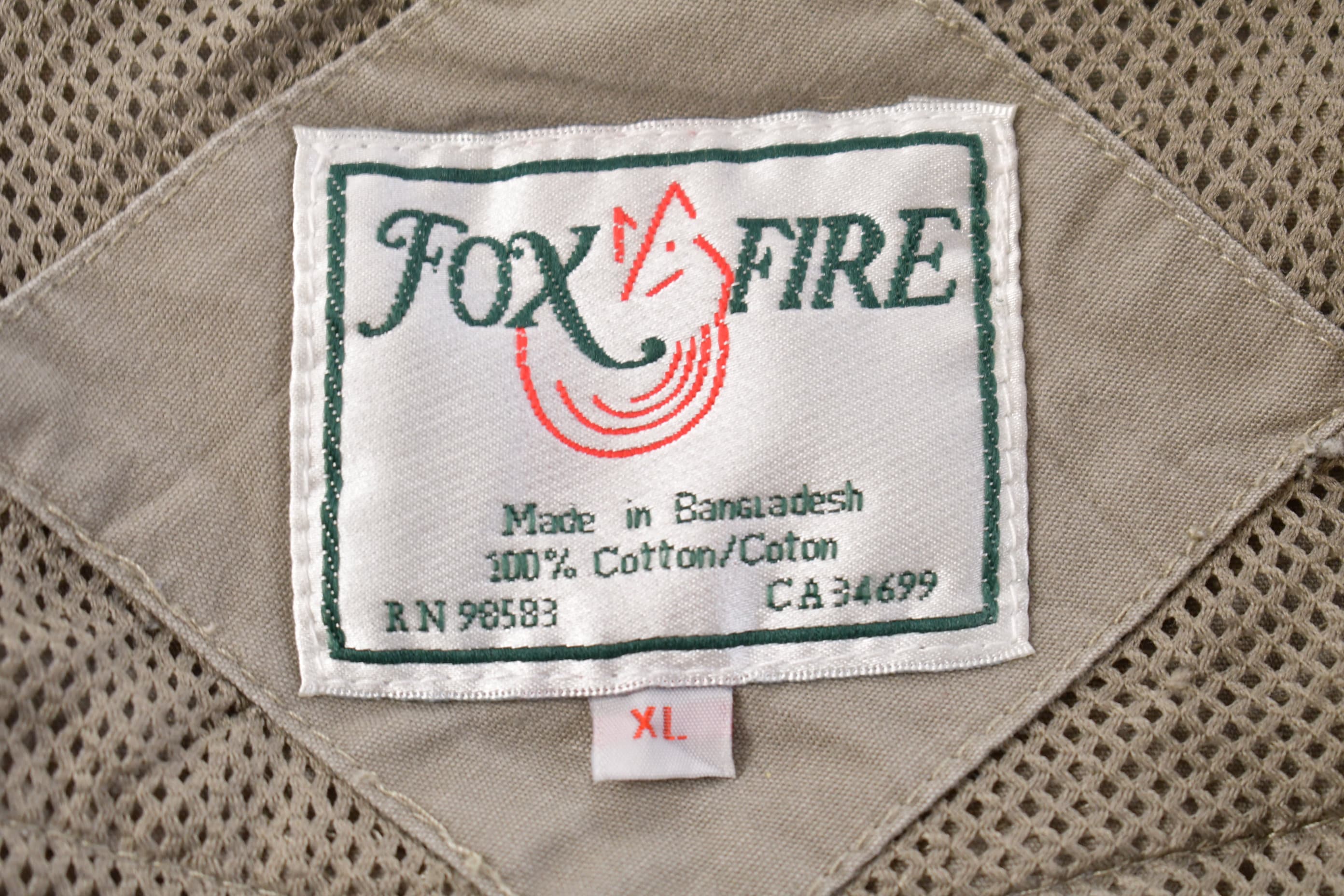 Vintage 1990s Fox Fire Cargo Vest