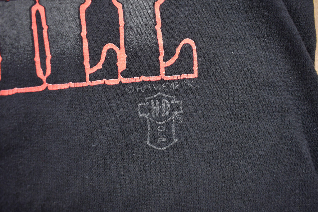 Vintage 1990s Harley Davidson A View to Thrill Graphic T-Shirt