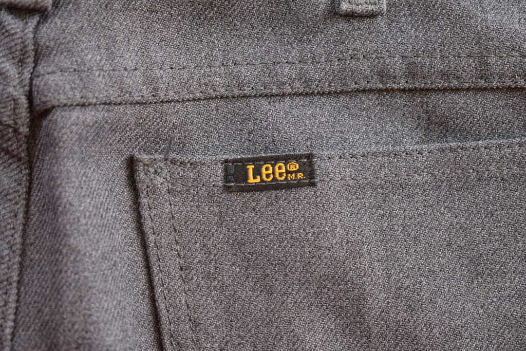Vintage 1990s Lee Grey Trousers Size 34 x 28