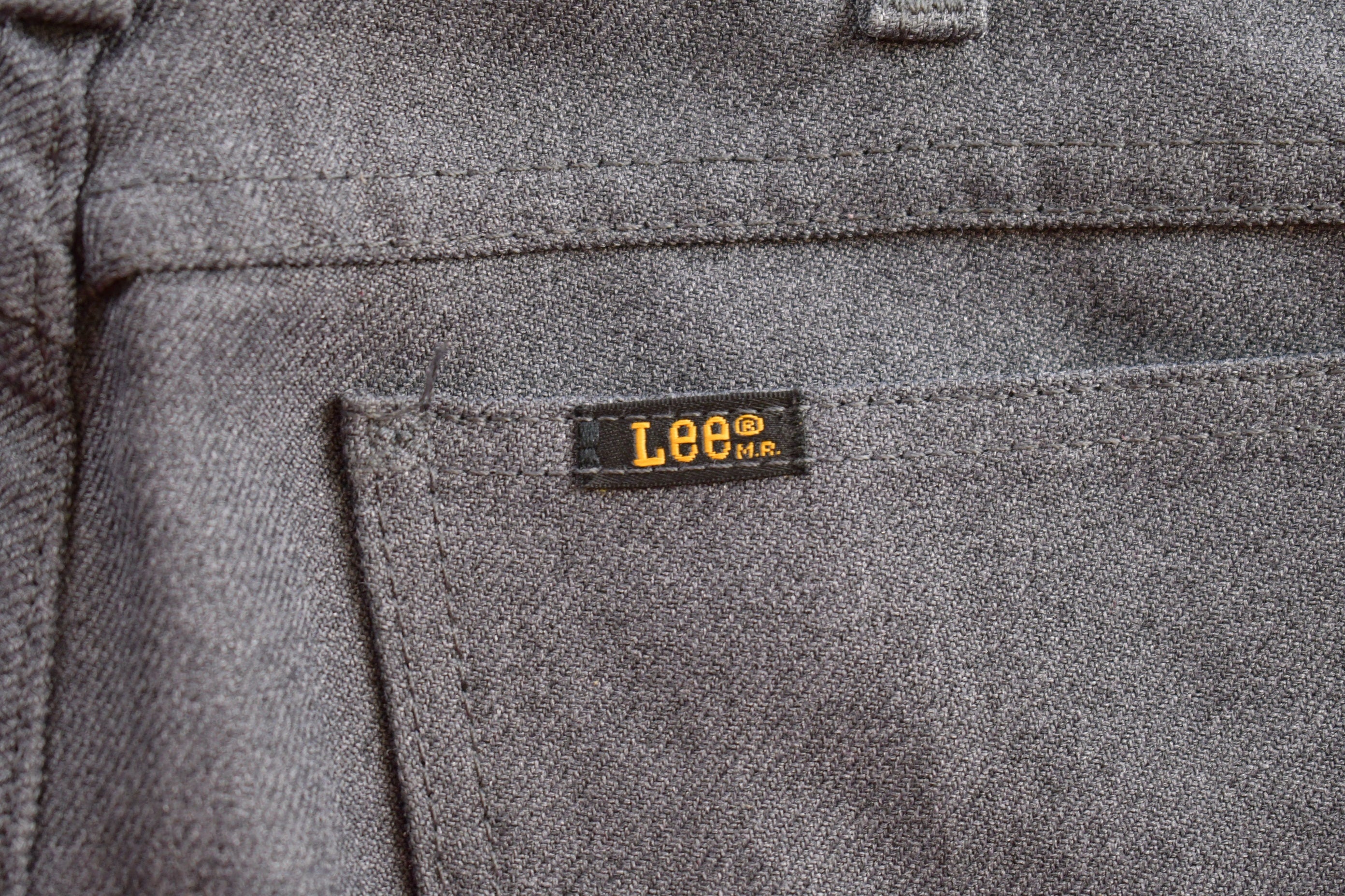 Vintage 1990s Lee Grey Trousers Size 34 x 28