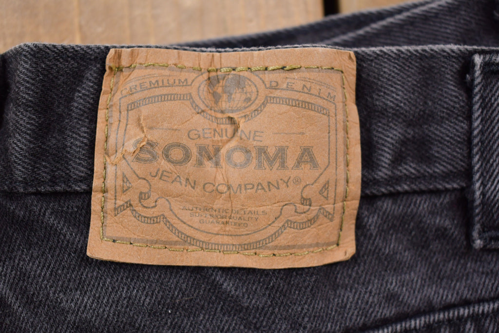 Vintage 1990's Sonoma Black Stone Wash Jeans 30 x 27