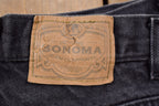 Vintage 1990's Sonoma Black Stone Wash Jeans 30 x 27