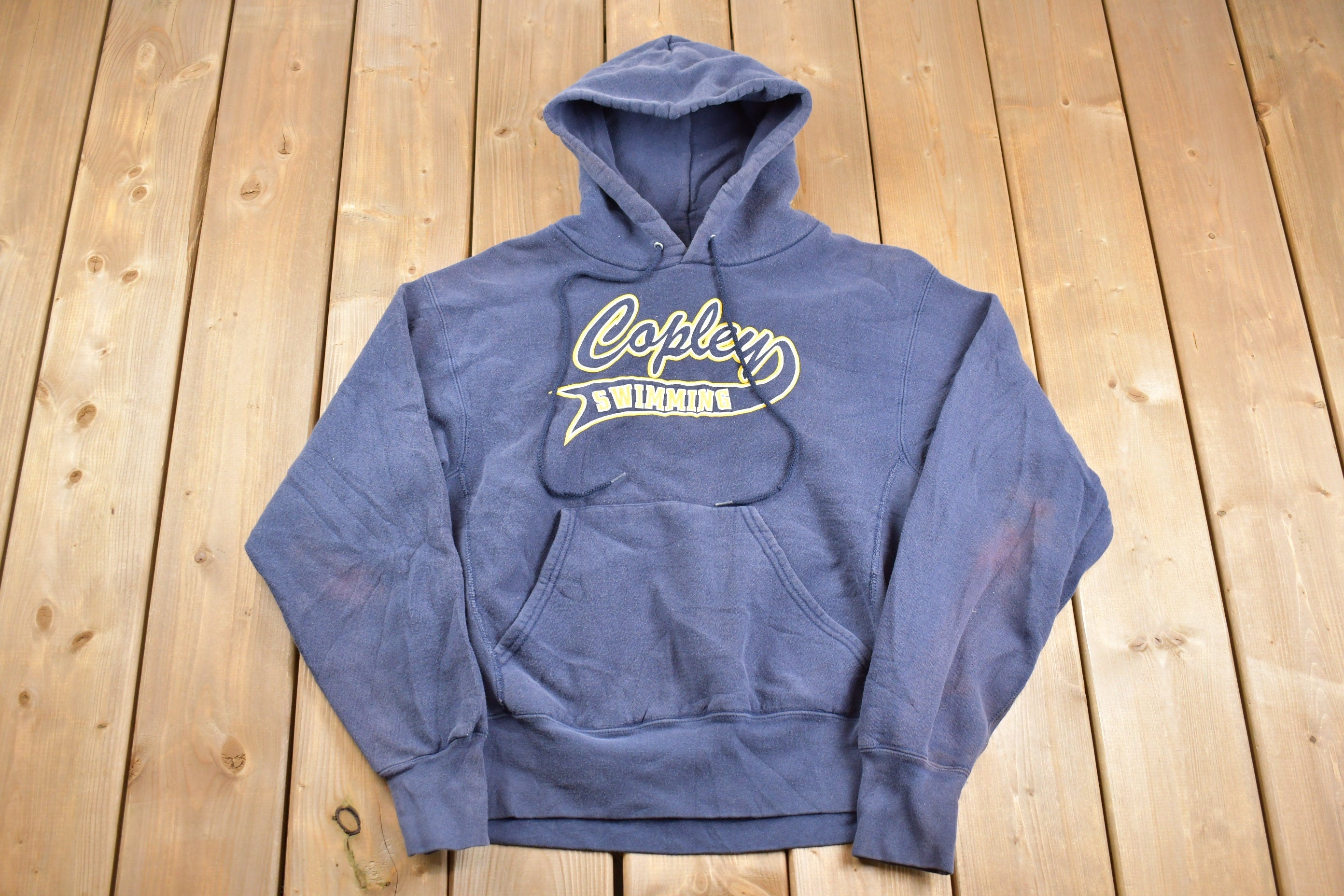Vintage 1990s Copley Swimming Graphic Hoodie