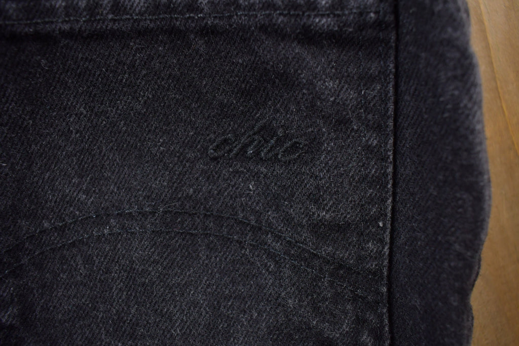 Vintage 1990's Chic Skinny Black Jeans 24 x