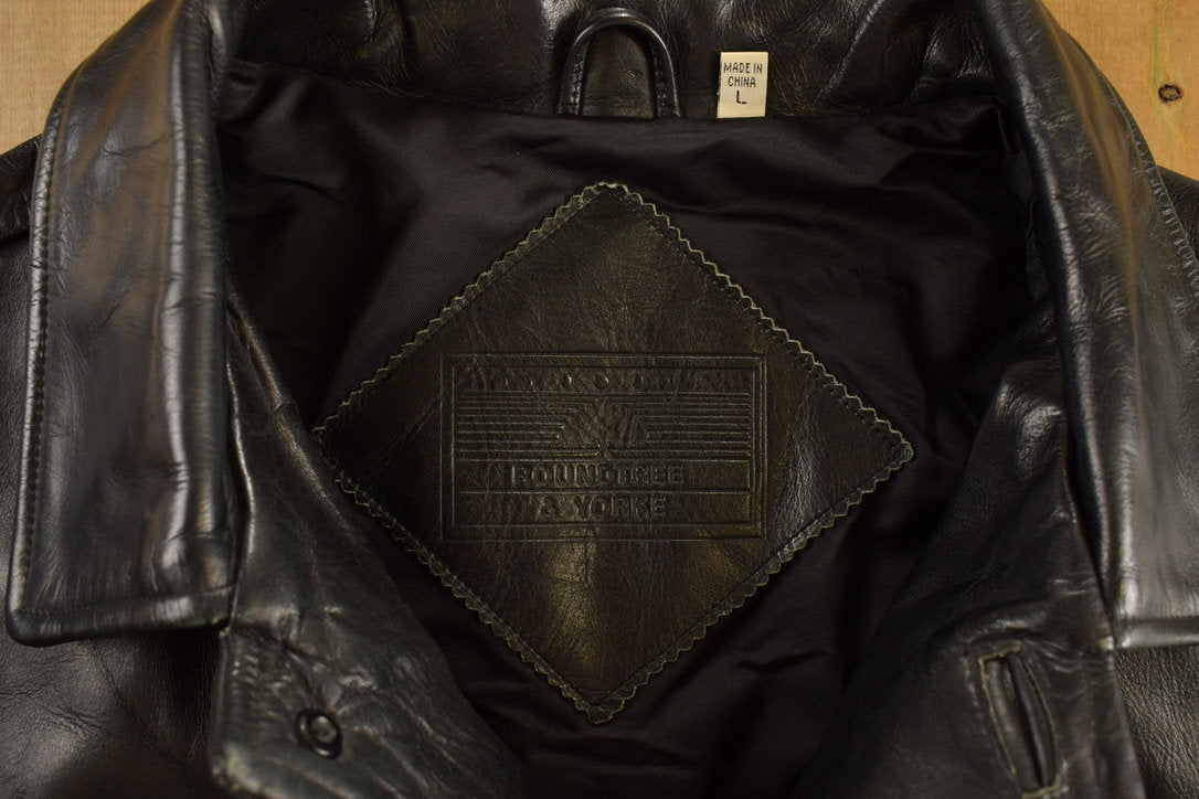 Vintage 1990s Roundtree & Yorke Leather Coat